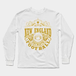 Vintage Retro New England Patriots Football Long Sleeve T-Shirt